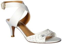 Women's Soncino Sandals by J. Renee® in White Lace (Size 5 1/2 M)