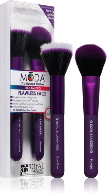 Royal and Langnickel MŌDA EZGLAM DUO Flawless Face kit de pinceaux
