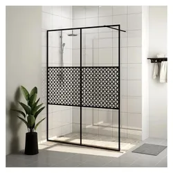 vidaXL, Duschkabine + Duschwand, Yadener (Muster) (140 cm, 140 cm, 195 cm)