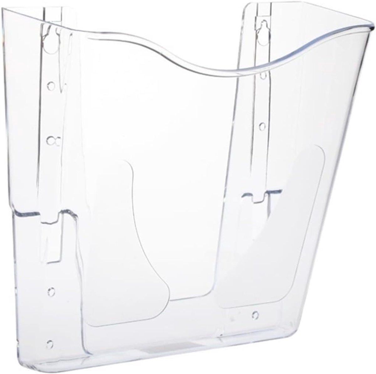 Transparante Acryl Tijdschriftenhouder Wandrek Organizer Hoogte: 33 cm