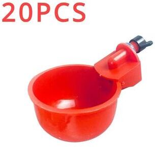 Inspired Living Automatic Poultry Waterer Cups Chicken Drinking Cups & Poultry Water Dispenser System 20pcs