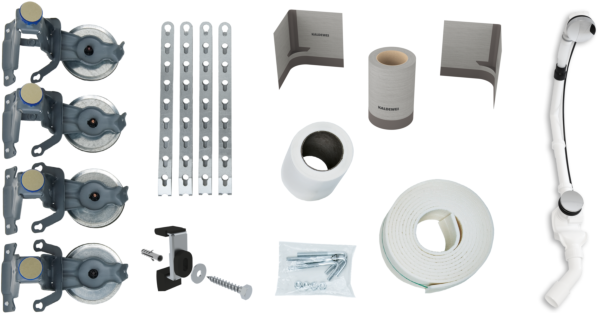 Kaldewei Installations-Set 687676500000 bis 5042, mit Garnitur, für Badewanne