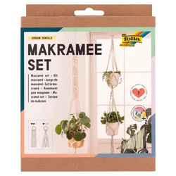 folia Makramee-Set natur, rosé