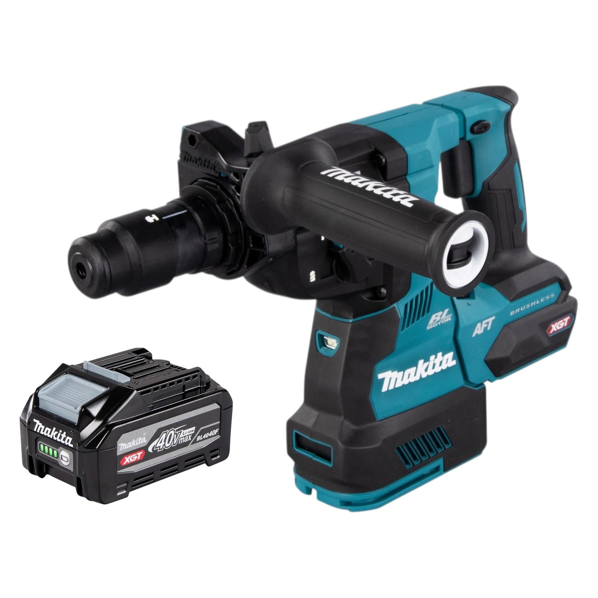 Makita HR 002 GU1 Akku Bohrhammer 40 V max. 2,9 J SDS plus Brushless + 1x Akku 4,0 Ah - ohne (Bohrhammer) (HR002GZ)