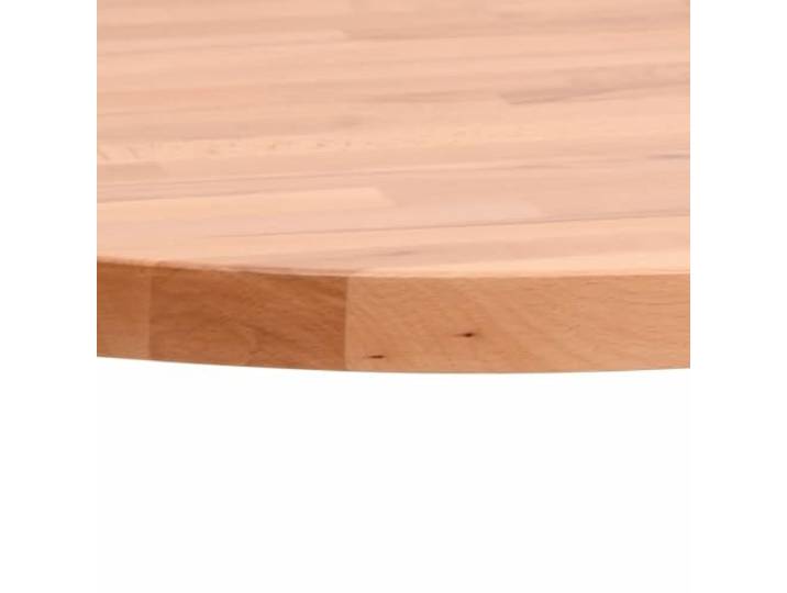 KTHLBRH Tischplatte rund 80 x 1,5 cm Massivholz Buche Leicht zu reinigende lackierte Oberfläche, einzigartige Maserung für Couchtisch