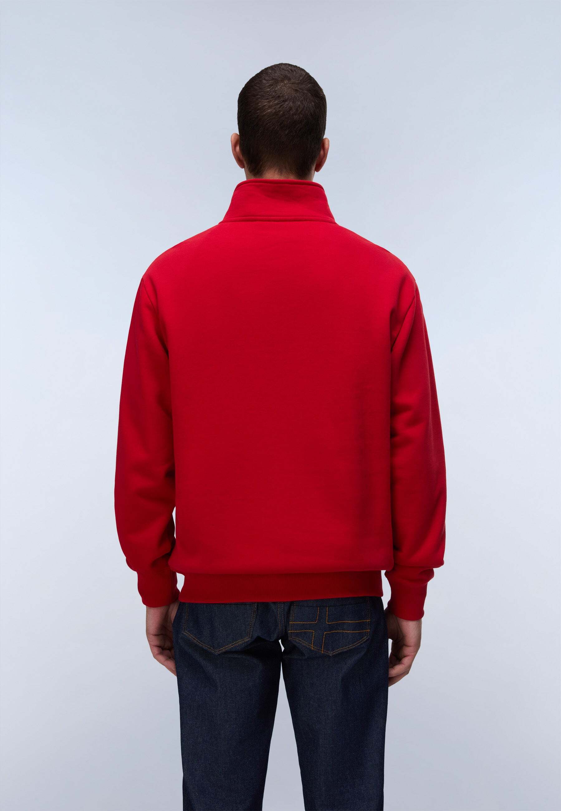 Sweatshirt NAPAPIJRI "Napapijri Sweatshirt B-BOX LOGO HZ WI", Herren, Gr. M, rot, Obermaterial: 90% Baumwolle CO. 10% Polyester PES., Sweatshirts Sweatshirt rot M