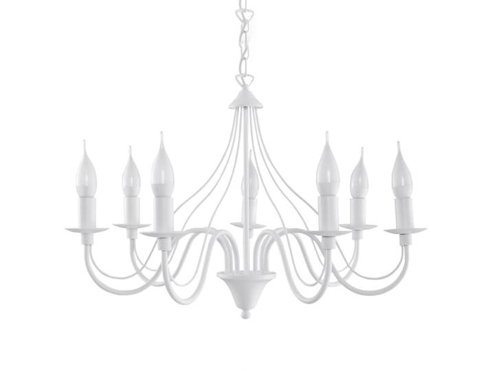 Lustre Acier Blanc E14 7 Minerwa