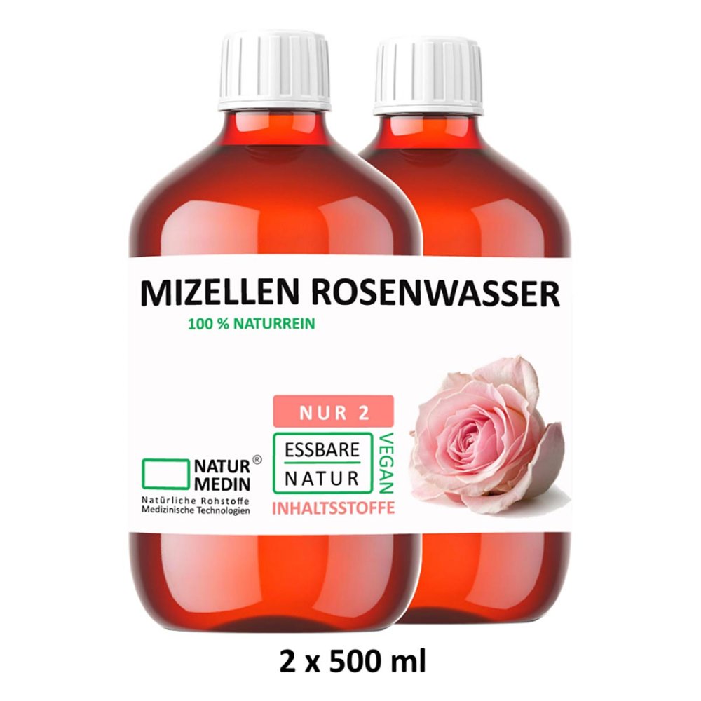 Falkengold GmbH Naturmedin Mizellenwasser mit Rosenwasser PET 08107080