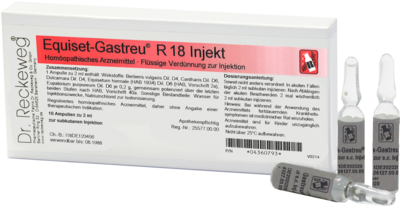 Dr.RECKEWEG & Co. GmbH EQUISET-Gastreu R18 Injekt Ampullen 10X2 ml 04360793