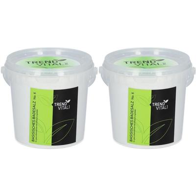 Trendvital med basisches Badesalz Nr.6 2x 2x600 g Bad