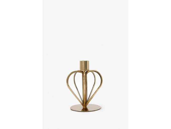 Gouden glazen kandelaar hart small