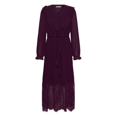 Midikleid CULTURE "Damen Kleid CUwiona", Damen, Gr. L, N-Gr, winetasting, Obermaterial: 100% Polyester PES., Kleider Midikleid