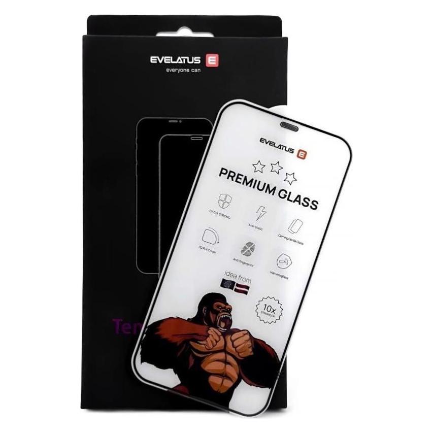Evelatus Schutzglas Apple iPhone 14/13/13 Pro Privatsphäre Corning Gorilla Glass Anti-Static 3D Ful (1 Stk., Apple iPhone 13, Apple iPhone 13 Pro, Apple iPhone 14) (EVELATUS)