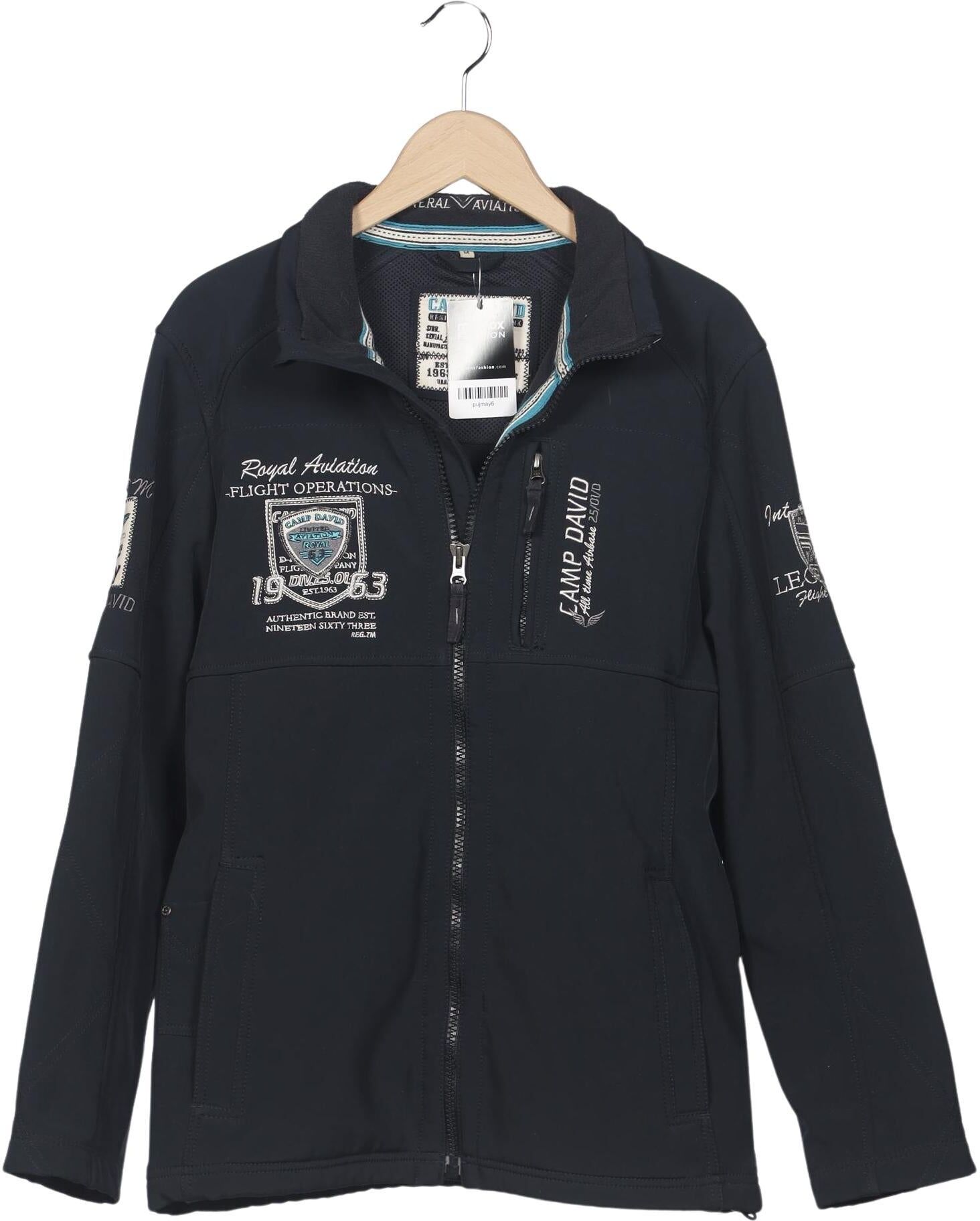 Camp David Herren Jacke, Marineblau, Gr. M, Synthetik - Second Hand