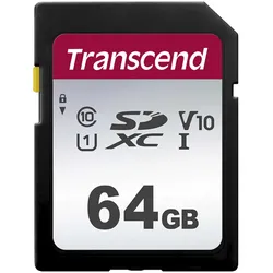 Transcend SDXC 300S         64GB Class 10 UHS-I U1