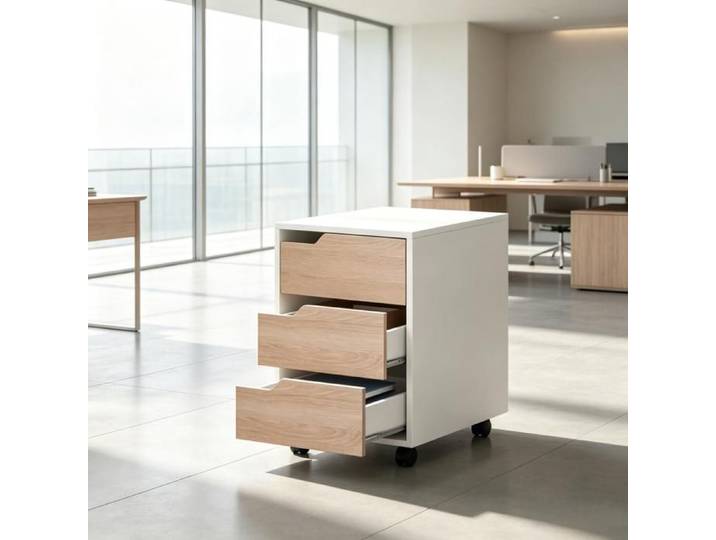 Buffet multifonctionnel meuble roulant pratique classeur mobile (uniquement avec classeur)
