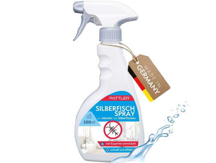 Insektenspray PATTLER Bekämpft Silberfische zuverlässig , weiss (weiß), Schädlingsbekämpfungsmittel, Insektenspray, 500 ml