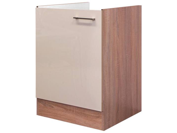 FlexWell Spülenunterschrank, Sonoma Eiche, Kaschmir, 50x82x57 cm, Made in Germany, individuell planbar, Küchen, Küchenmöbel, Küchenschränke, Küchenunterschränke