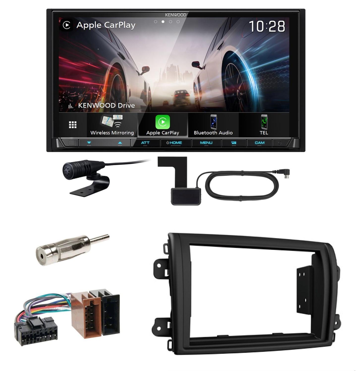 Kenwood DMX8021DABS Android Auto CarPlay Einbauset für Fiat Ducato ab 2022