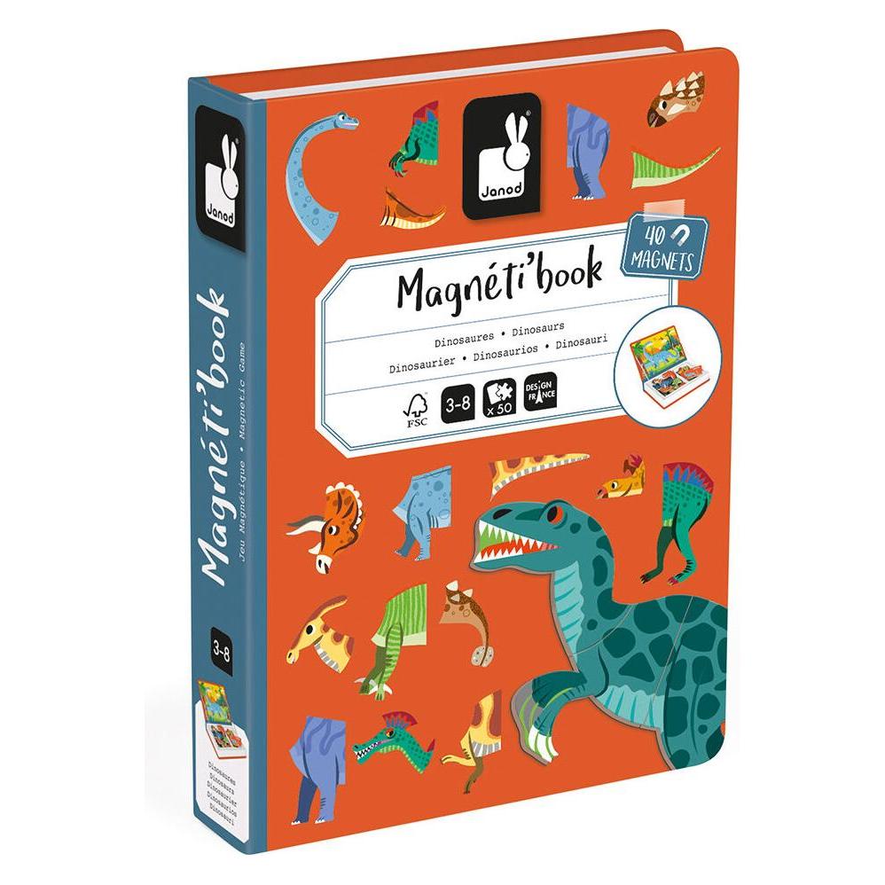 Janod Magneti'book Dinosaurier (Deutsch, Englisch, Französisch, Italienisch, 3 - 8 Jahre) (190.02590)