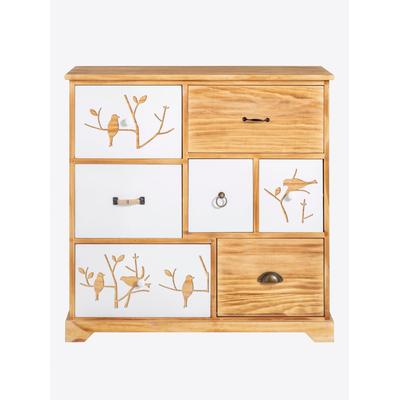 Kommode HEINE HOME, beige (natur, weiß), B:85cm H:85cm T:36cm, MDF, Sideboards, Kommode