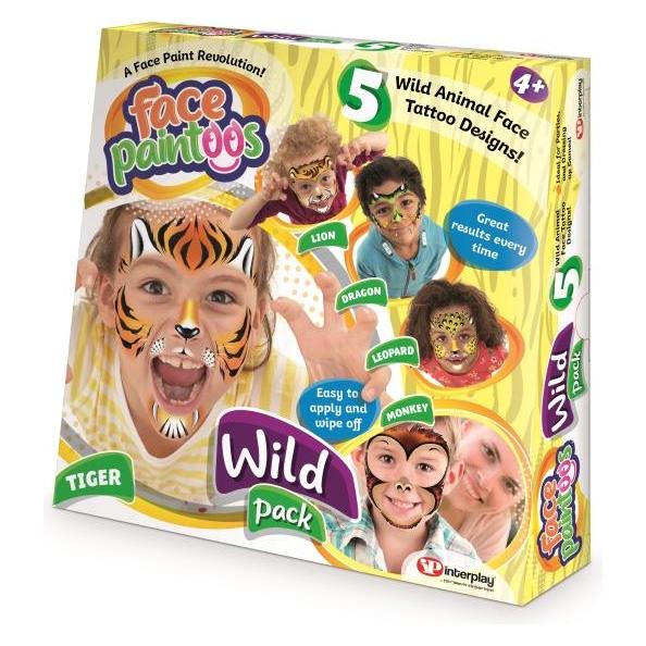 Play Monster FACE PAINTOOS Wild Pack, 6 pcs per outer (FAC-40133)