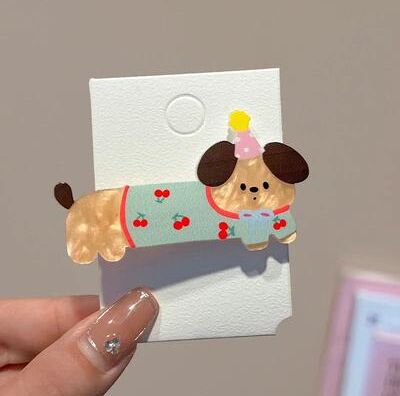 Uplift Treasures 5 Pack Cute Cartoon Hair Clips Dog & Cat Duckbill Hair Accessories For Girls And Party Styling d