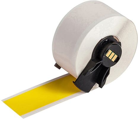 Brady M61C-1000-595-YL Etiquetas em vinil amarelo 25,40 mm x 15,24M