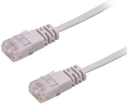 Microconnect V-UTP607-FLAT Cat6 U/UTP Netwerkkabel met RJ-45 connectoren, 7 meter, grijs