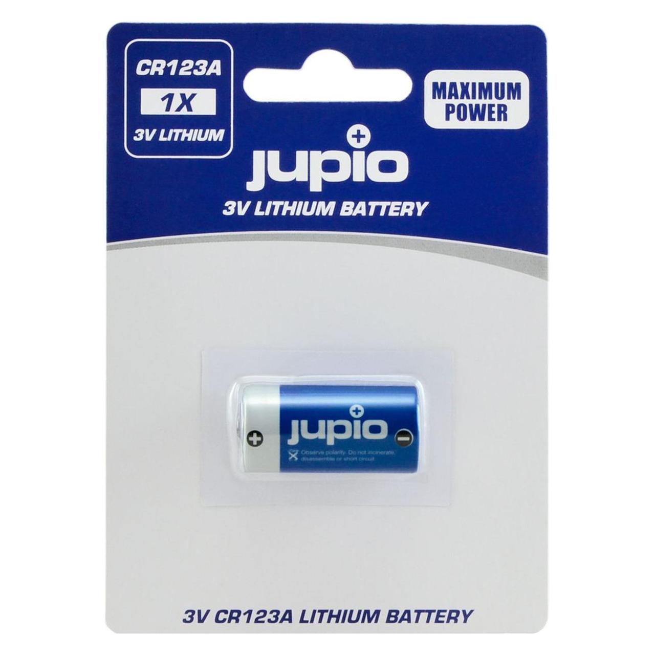 Jupio Batterie CR123A - Li (1 Stk., RCR123A, 1500 mAh) (JCC-CR123A)