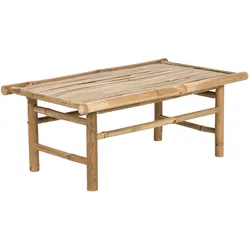 GARTEN Beistelltisch Bambusholz hellbraun 80/45 cm Todi