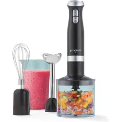Progress EK6690PVDE 4-in-1 Mixer Set, Standmixer, Schwarz