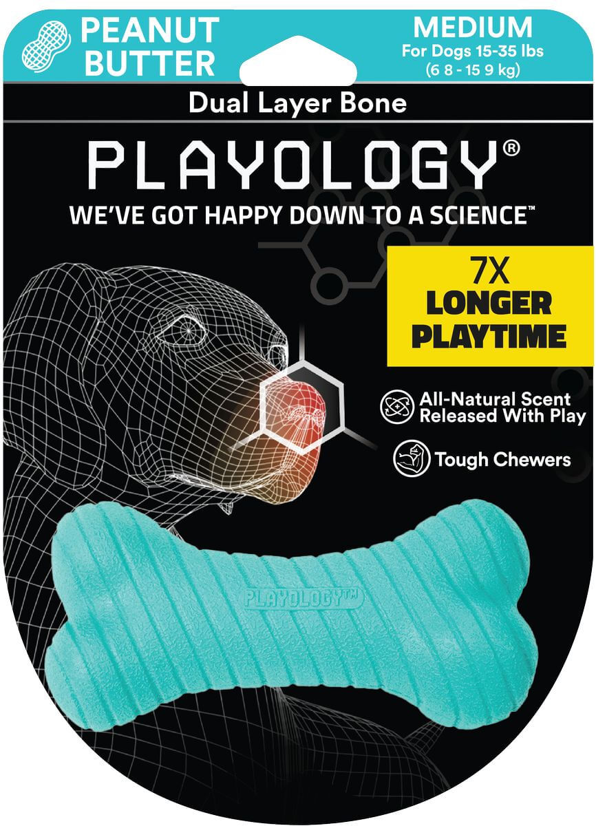 Playology Cane Gioco Osso Aroma Burro Arachidi M