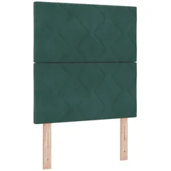 vidaXL LED Kopfteil mit Kopfteil Dunkelgrün 80 cm Kunstleder