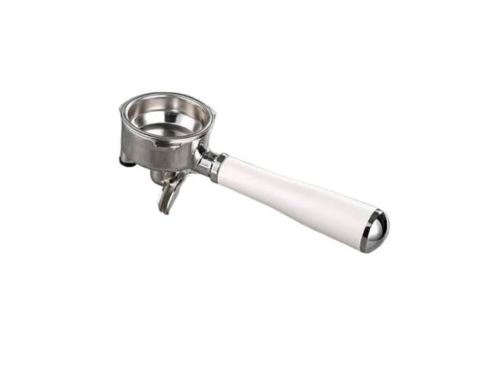 58 Mm Bodengriff Mit Zwei Ohren Und Drei Ohren Kaffeefilter, Kompatibel Mit Bincoo, Haushalts-Kaffeemaschinen-Teile, Auslaufsicher, Rutschfest(White Three lug)
