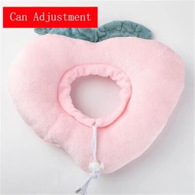 Inspired Finds ComfortGuard Toast & Avocado Soft Cotton E Collar Adjustable Wound Protection Shield For Dogs & Cats e m(3kg 4.5kg)