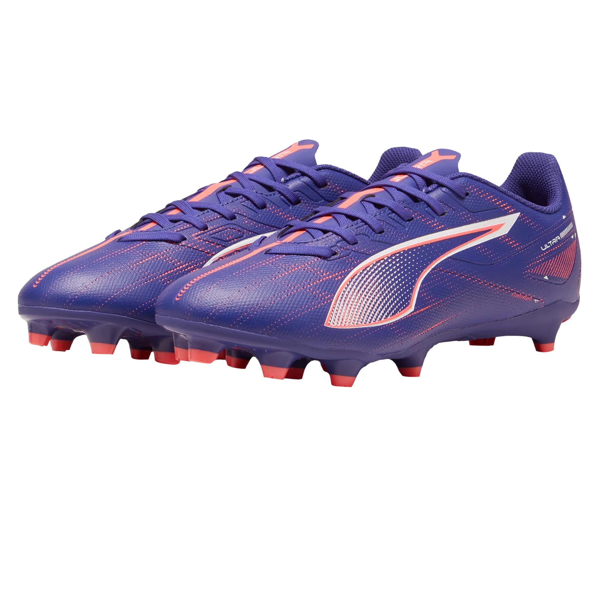 Puma Heren Ultra 5 Play Voetbalschoenen (Paars/Wit)