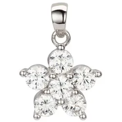 DIAMONIQUE® Anhänger = 1,68ct Brillantschliff Silber rhodiniert