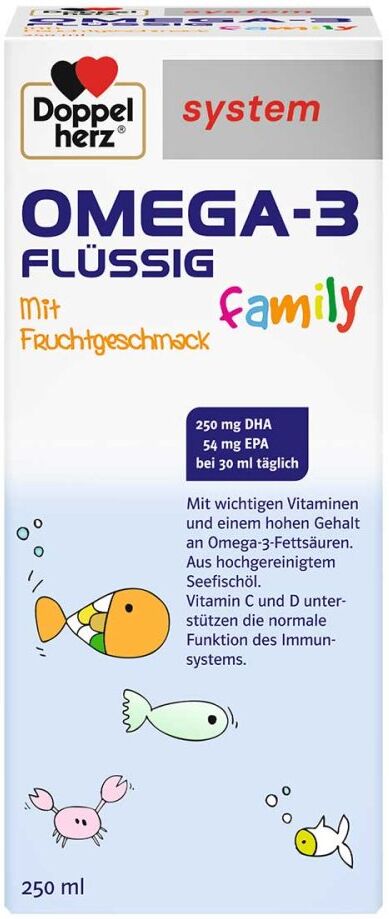 Doppelherz system Omega-3 family flüssig