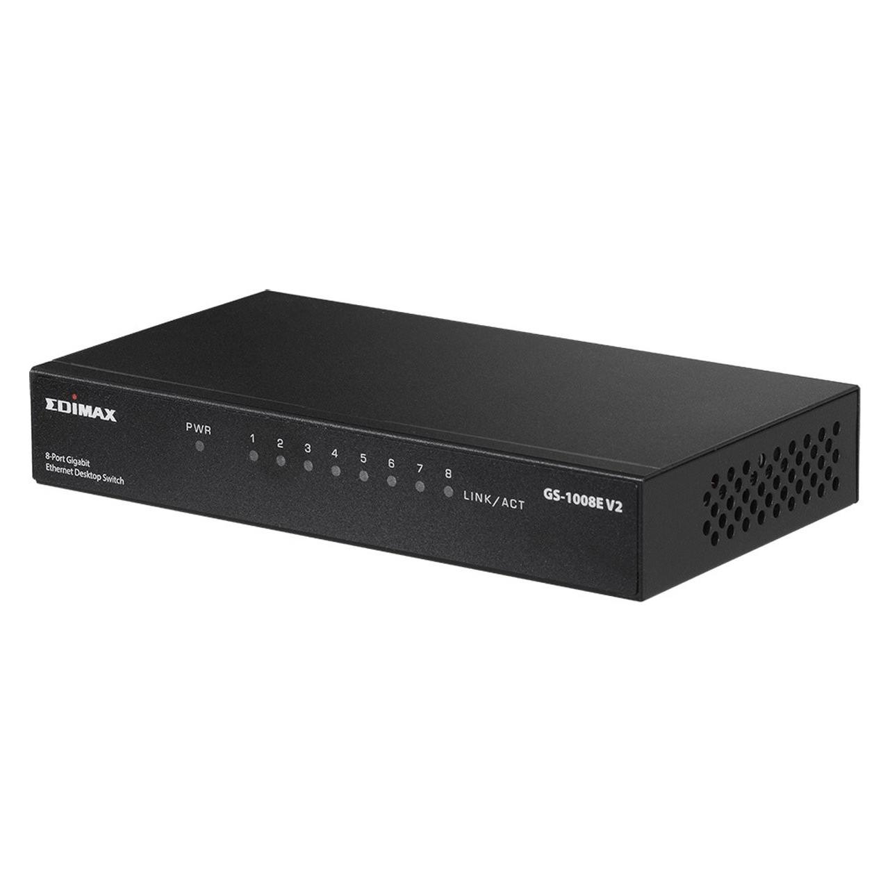 edimax Switch 8x FE GS-1008E V2 (8 Ports) (GS-1008E V2)