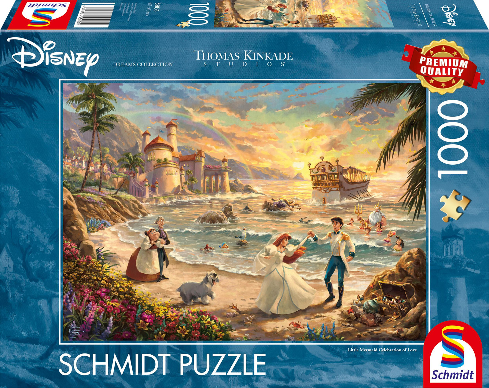 Schmidt Spiele Disney Dreams Collectie De Kleine Zeemeermin Puzzel - 1000 stukjes