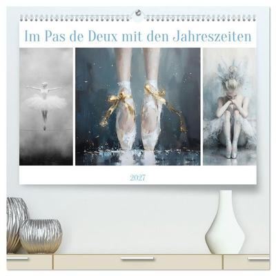 Im Pas de Deux mit der Stille (hochwertiger Premium Wandkalender 2027 DIN A2 quer), Kunstdruck in Hochglanz