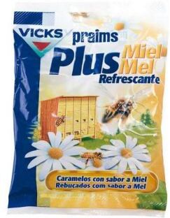 Vicks Praims Plus Refreshing Honey Candies 72 gr