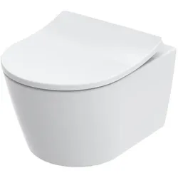 TOTO, Toilette + Bidet, RP Wand-WC Compact tief randlos für RP WC-Sitz Compact weiss