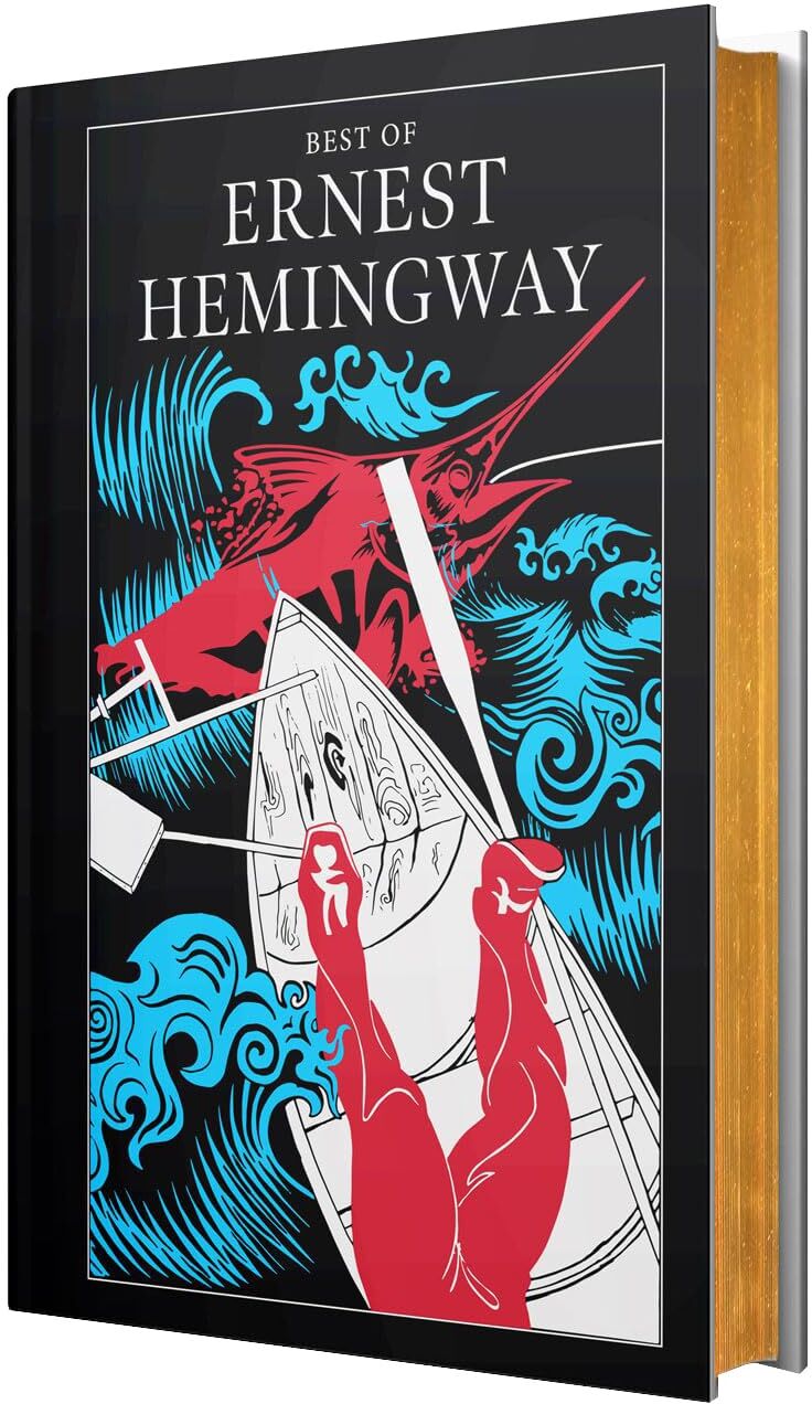 Wilco International Ernest Hemingway Collection of Novels - The Sun Also Rises, For Whom the Bell Tolls, A Farewell to Arms & The Old Man and the Sea - Leather Bound