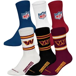 NFL 6Pack Crew Socks Unisex Socken