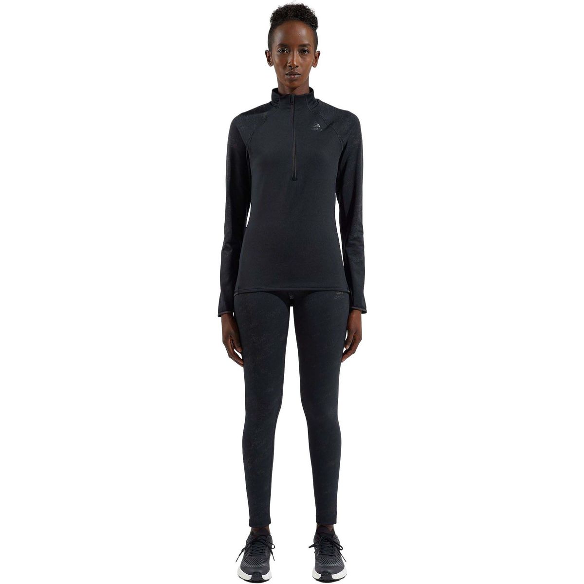 Odlo Zeroweight Print Reflective Running Tights black (15000) M 323531-15000-M