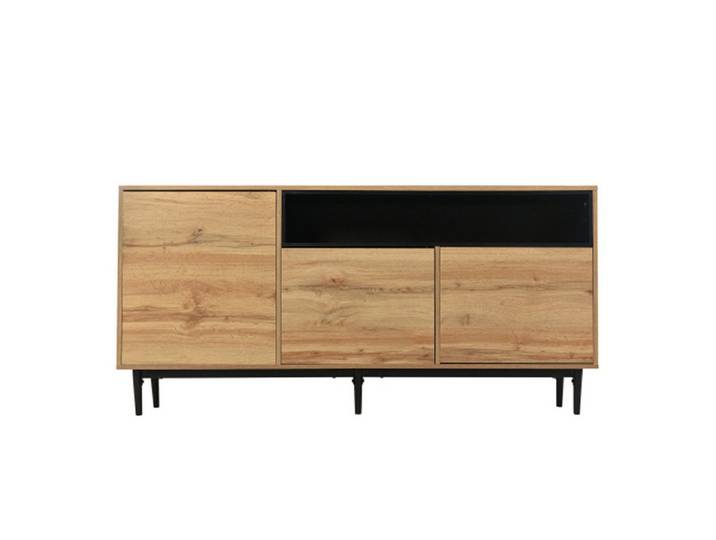 Celya TV-Schrank Moderner TV-Schrank aus Holz mit drei Türen und Regalen TV-Ständer