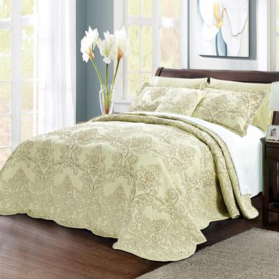 Home Soft Things Serenta Damask 4-piece Bedspread Set