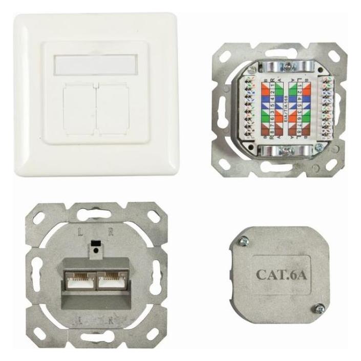 Synergy 21 S216358 2 x RJ-45 Weiss Steckdose (S216358)